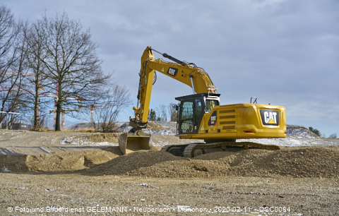 11.02.2020 - Baustelle Zufahrt zum Alexisquartier an der Ständlerstrasse in Neuperlach