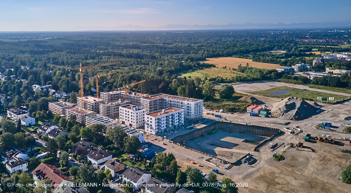 16.08.2020 - Baustelle Alexisquartier in Neuperlach