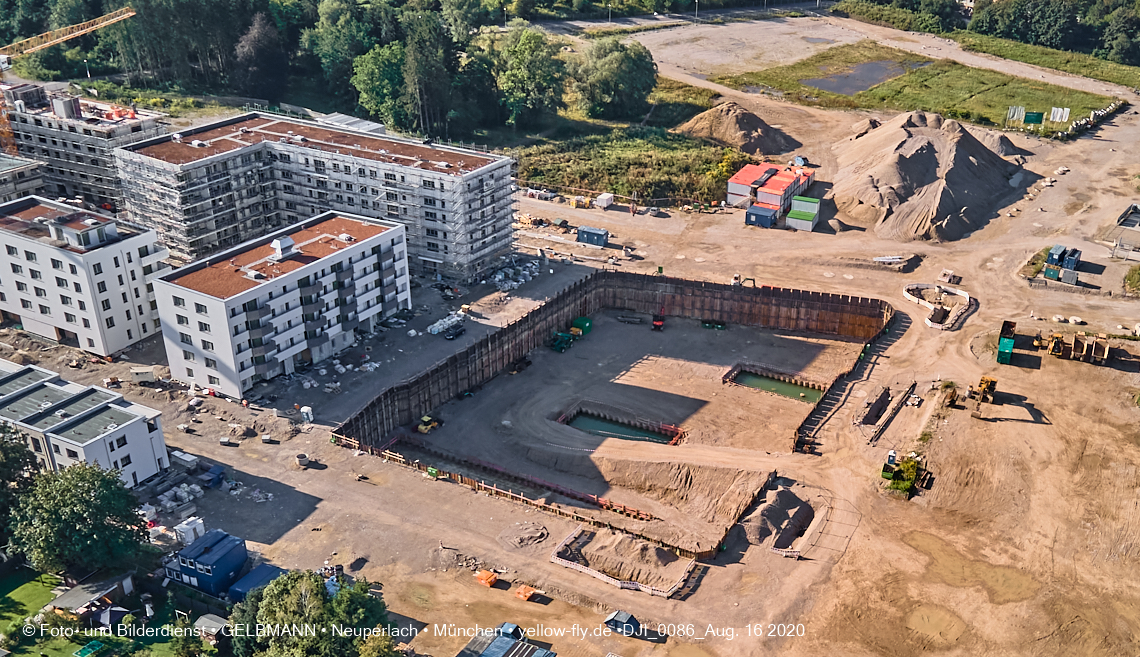 16.08.2020 - Baustelle Alexisquartier in Neuperlach
