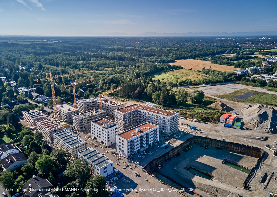 16.08.2020 - Baustelle Alexisquartier in Neuperlach