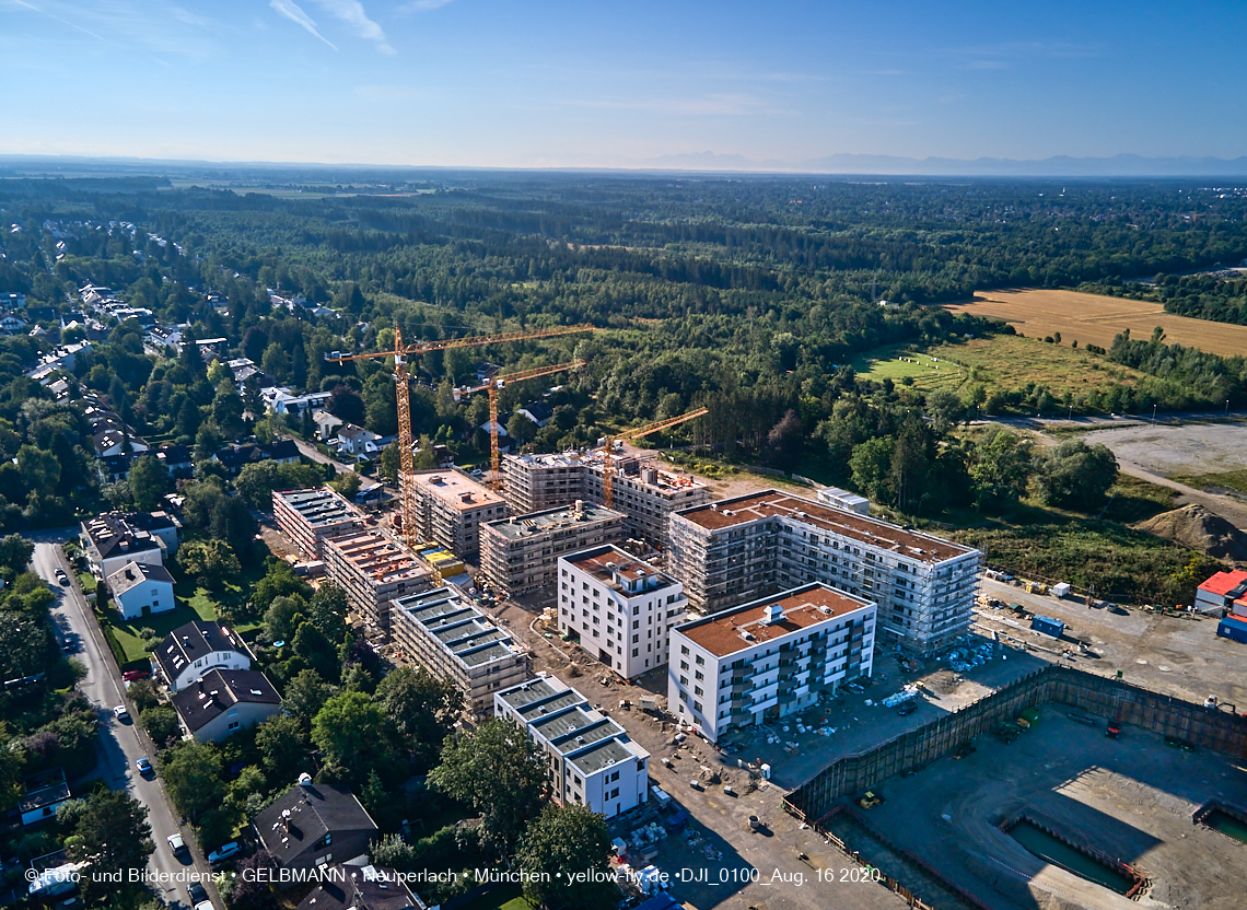 16.08.2020 - Baustelle Alexisquartier in Neuperlach