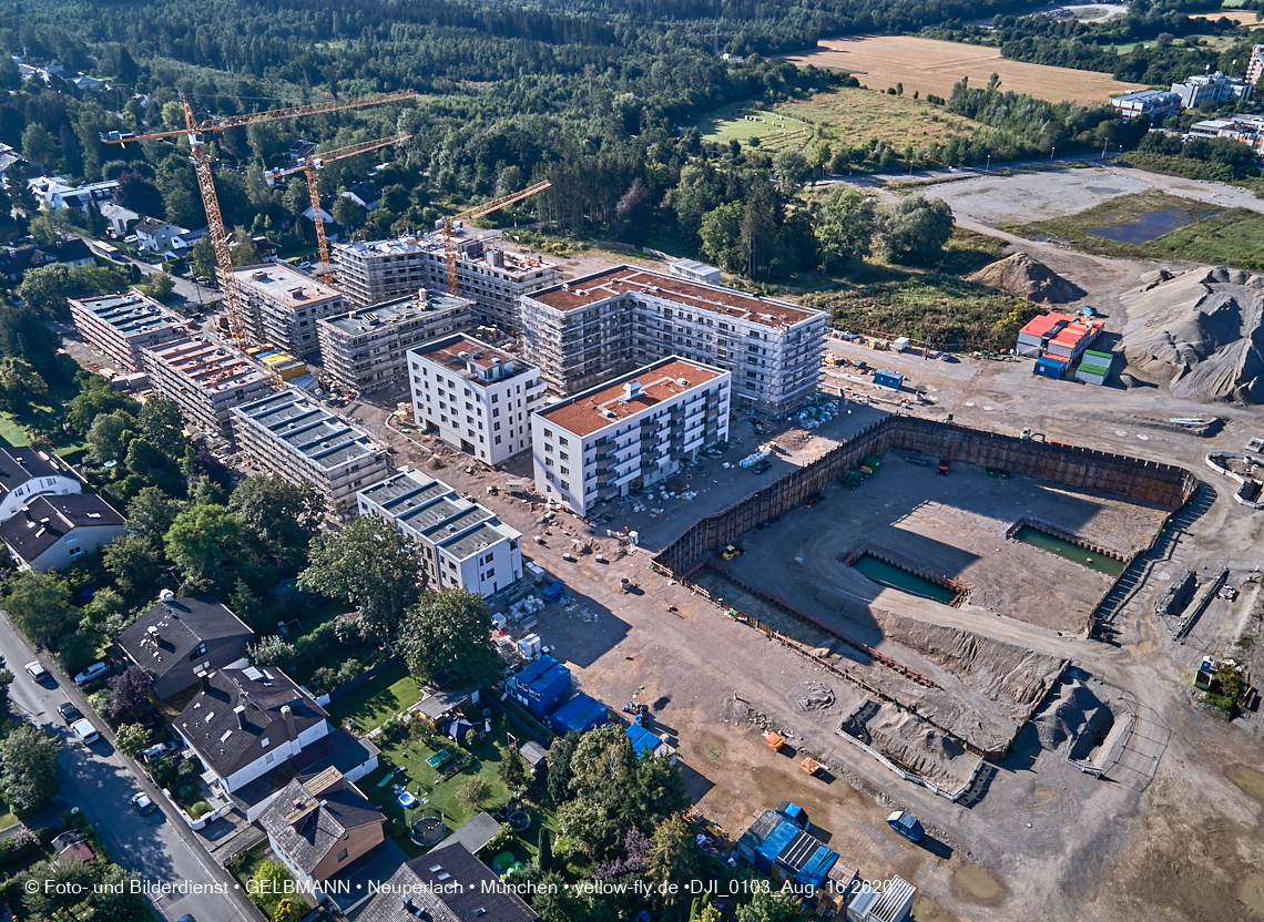 16.08.2020 - Baustelle Alexisquartier in Neuperlach