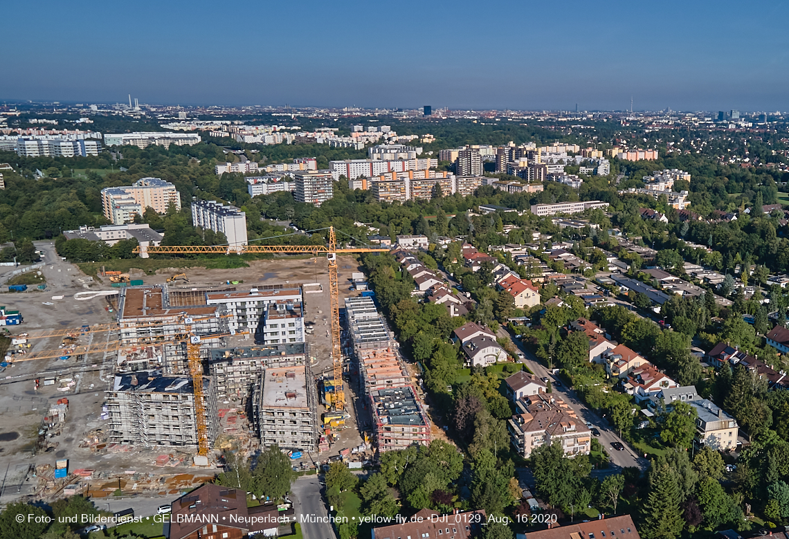 16.08.2020 - Baustelle Alexisquartier in Neuperlach