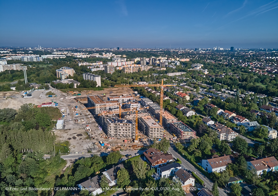16.08.2020 - Baustelle Alexisquartier in Neuperlach