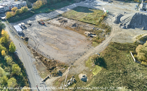 31.10.2020 - DEMOS-Baustelle und BayernHeim-Baustelle Alexiqauartier in Neuperlach