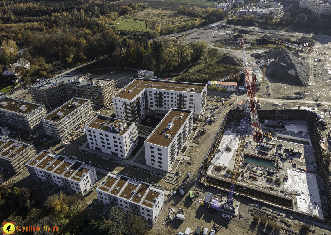 07.11.2020 - Baustelle Alexisqaurtier und Pandion Verde am Karl-Marx-Ring in Neuperlach