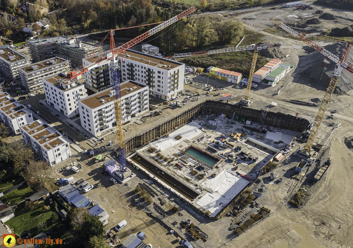07.11.2020 - Baustelle Alexisqaurtier und Pandion Verde am Karl-Marx-Ring in Neuperlach