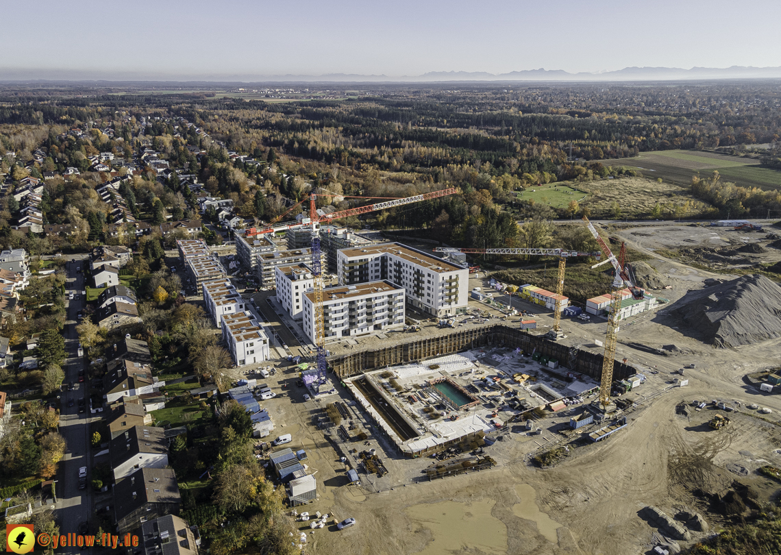 07.11.2020 - Baustelle Alexisqaurtier und Pandion Verde am Karl-Marx-Ring in Neuperlach