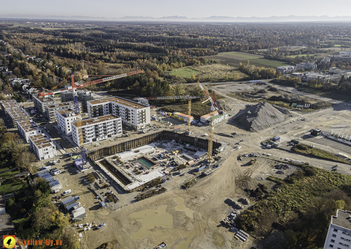 07.11.2020 - Baustelle Alexisqaurtier und Pandion Verde am Karl-Marx-Ring in Neuperlach