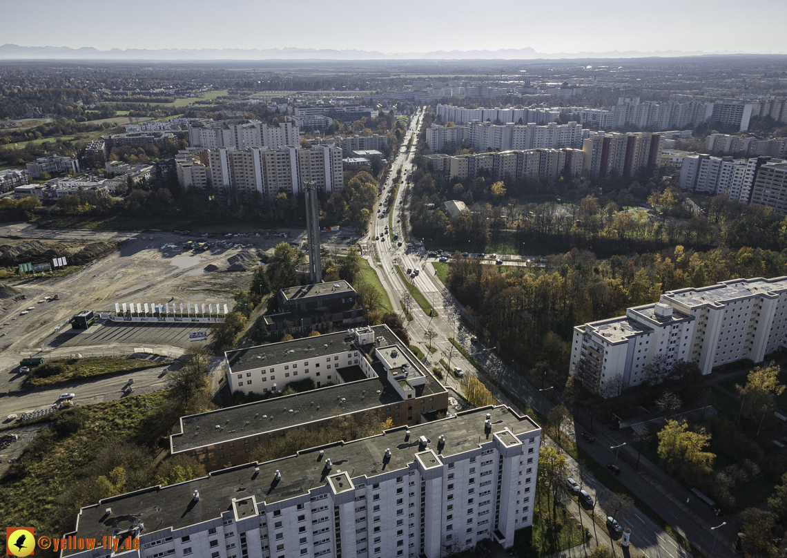 07.11.2020 - Baustelle Alexisqaurtier und Pandion Verde am Karl-Marx-Ring in Neuperlach
