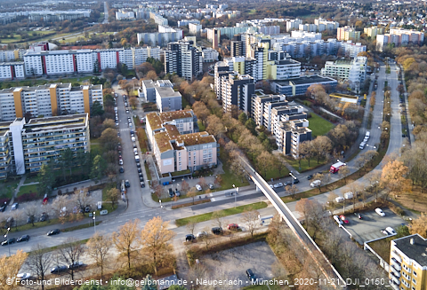 21.11.2020 - Marx-Zentrum und Karl-Marx-Ring 52-62 und Studentenwohnheim in Neuperlach