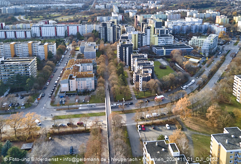 21.11.2020 - Marx-Zentrum und Karl-Marx-Ring 52-62 und Studentenwohnheim in Neuperlach