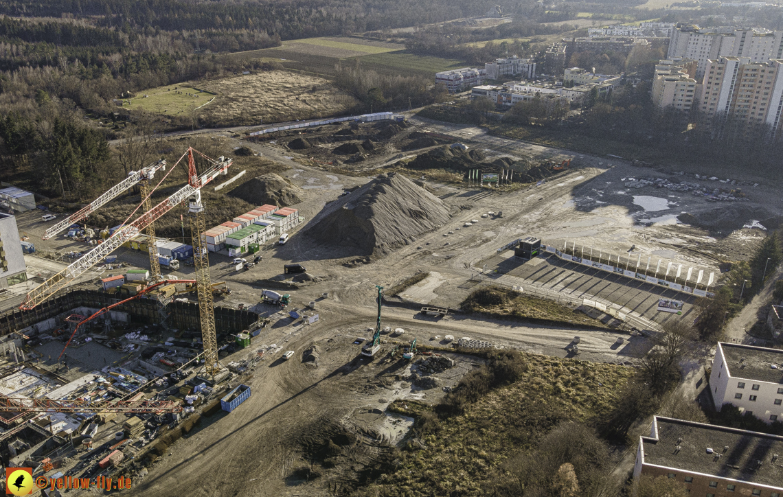 18.12.2020 - Baustelle Alexisquartier in Neuperlach