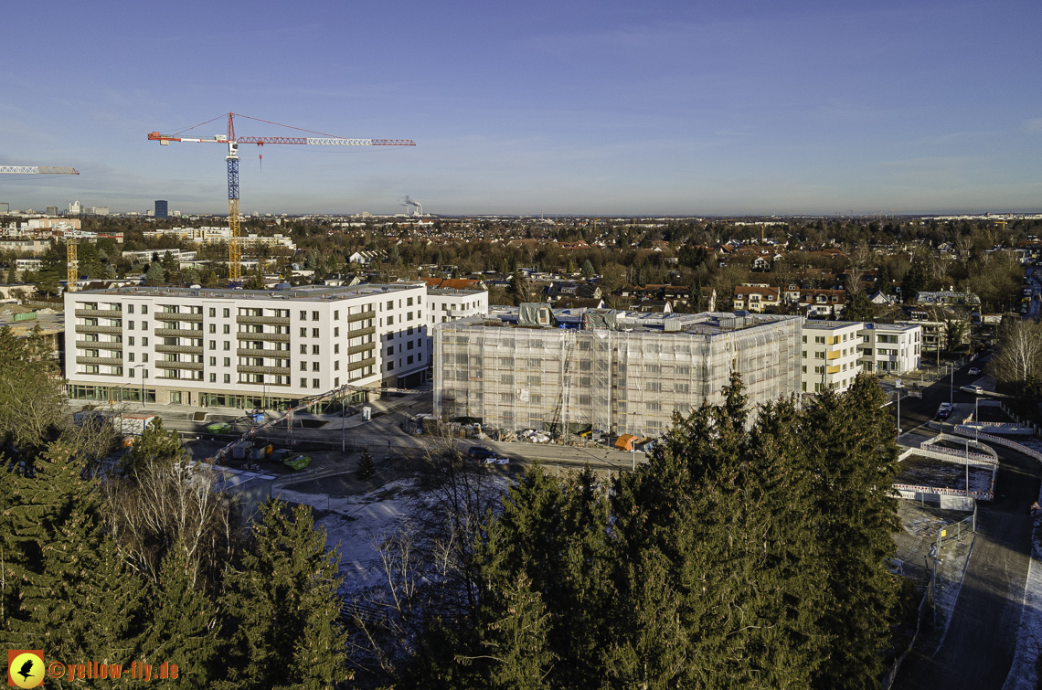 31.12.2020 - Baustelle Alexisquartier und PandionVerde in Neuperlach