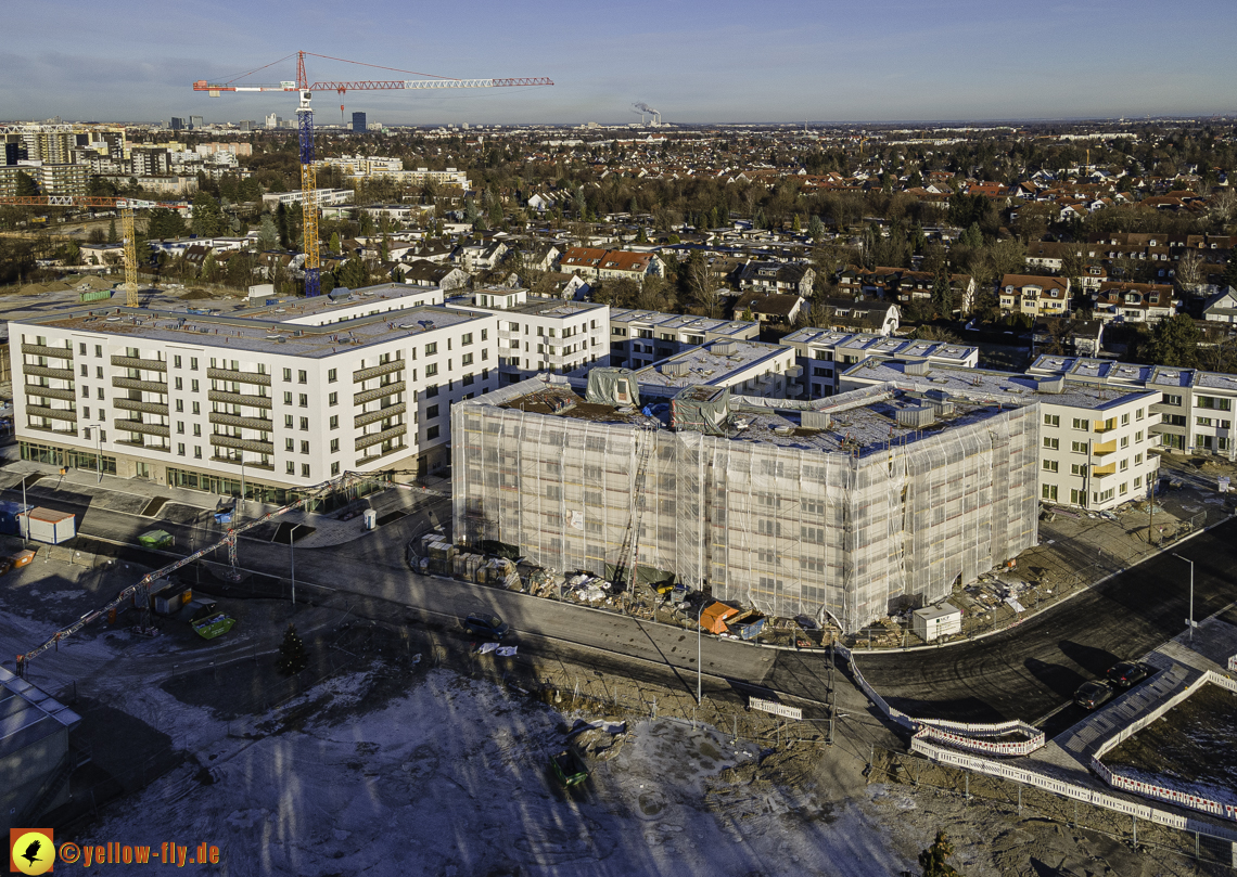31.12.2020 - Baustelle Alexisquartier und PandionVerde in Neuperlach