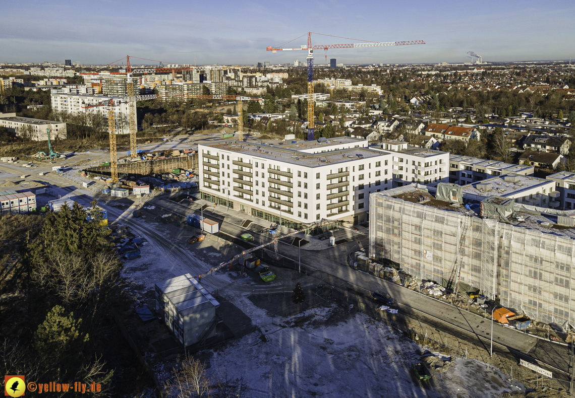 31.12.2020 - Baustelle Alexisquartier und PandionVerde in Neuperlach