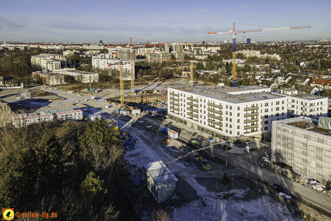 31.12.2020 - Baustelle Alexisquartier und PandionVerde in Neuperlach