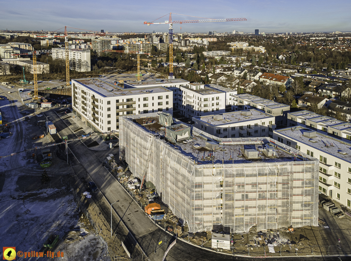 31.12.2020 - Baustelle Alexisquartier und PandionVerde in Neuperlach
