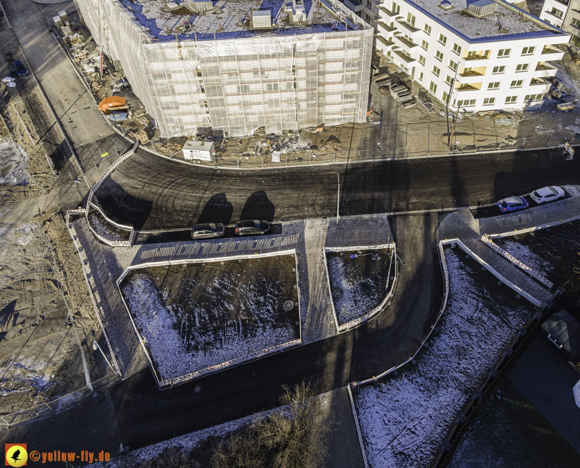 31.12.2020 - Baustelle Alexisquartier und PandionVerde in Neuperlach