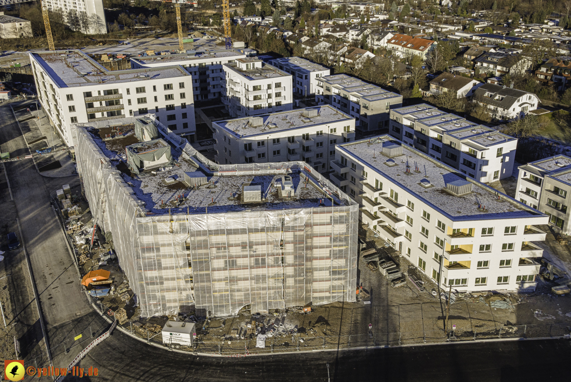 31.12.2020 - Baustelle Alexisquartier und PandionVerde in Neuperlach
