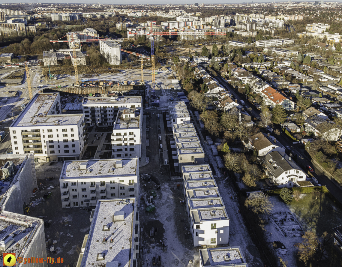 31.12.2020 - Baustelle Alexisquartier und PandionVerde in Neuperlach