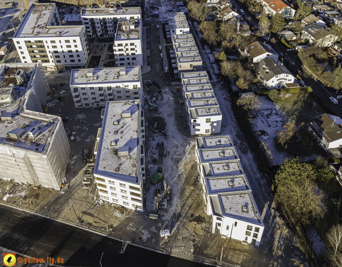 31.12.2020 - Baustelle Alexisquartier und PandionVerde in Neuperlach