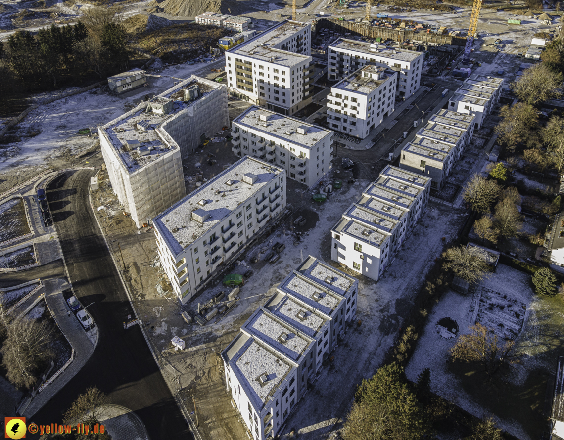 31.12.2020 - Baustelle Alexisquartier und PandionVerde in Neuperlach