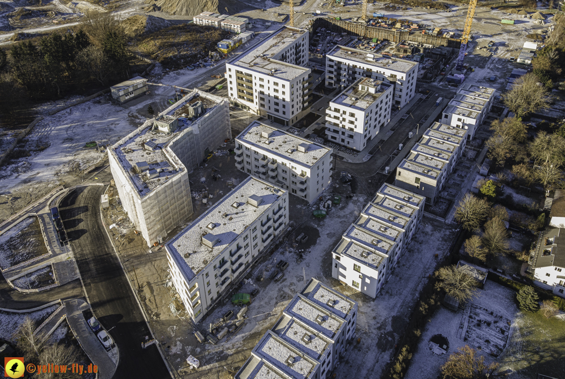 31.12.2020 - Baustelle Alexisquartier und PandionVerde in Neuperlach