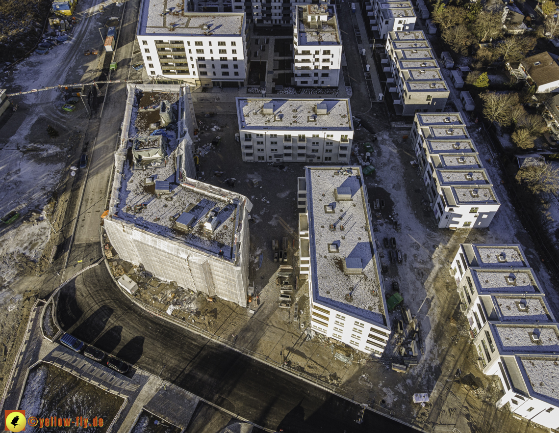 31.12.2020 - Baustelle Alexisquartier und PandionVerde in Neuperlach
