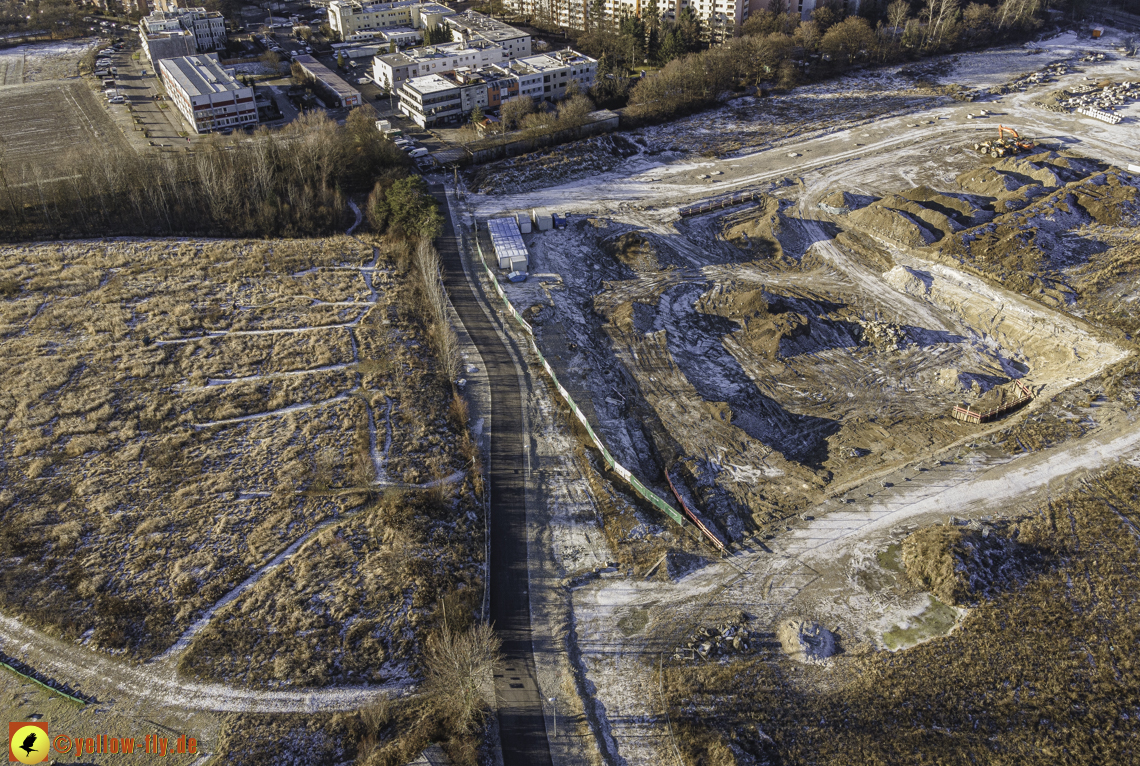 31.12.2020 - Baustelle Alexisquartier und PandionVerde in Neuperlach