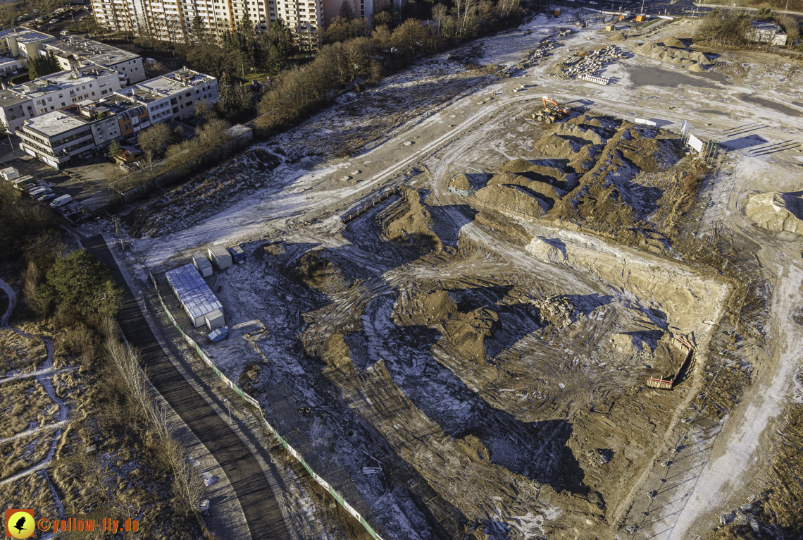 31.12.2020 - Baustelle Alexisquartier und PandionVerde in Neuperlach