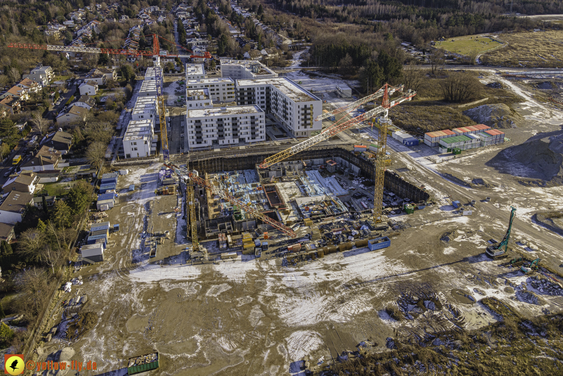 31.12.2020 - Baustelle Alexisquartier und PandionVerde in Neuperlach