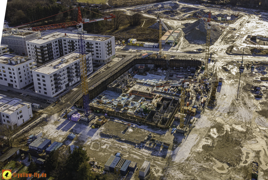 31.12.2020 - Baustelle Alexisquartier und PandionVerde in Neuperlach