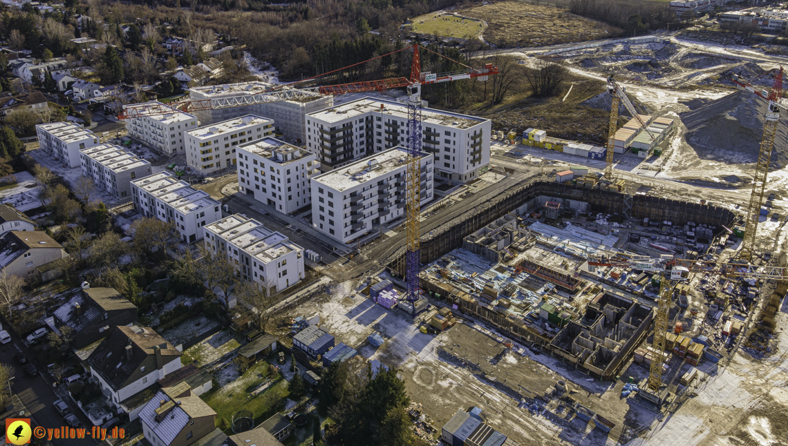 31.12.2020 - Baustelle Alexisquartier und PandionVerde in Neuperlach