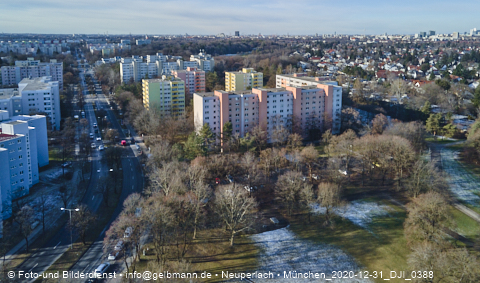 31.12.2020 - Marx-Zentrum und Karl-Marx-Ring 52-62 und Studentenwohnheim in Neuperlach