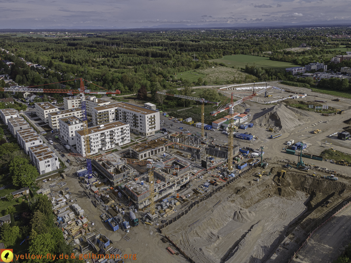 19.05.2021 - Baustelle Alexisquartier und Umgebung in Neuperlach