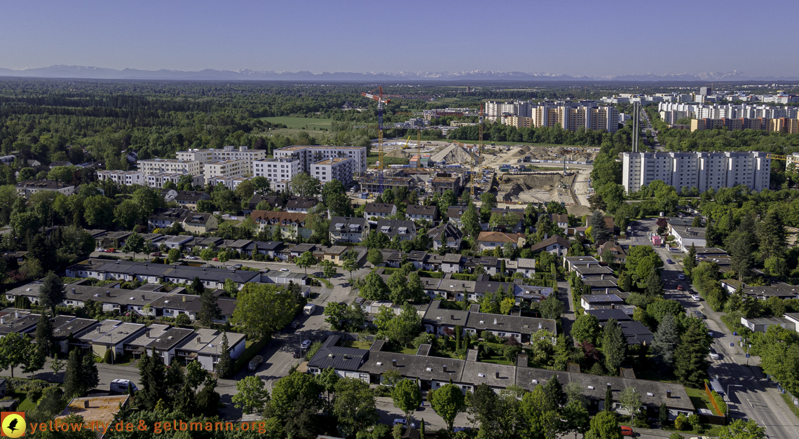 21.05.2021 - Baustelle Alexisquartier udn PAndion Verde in Neuperlach