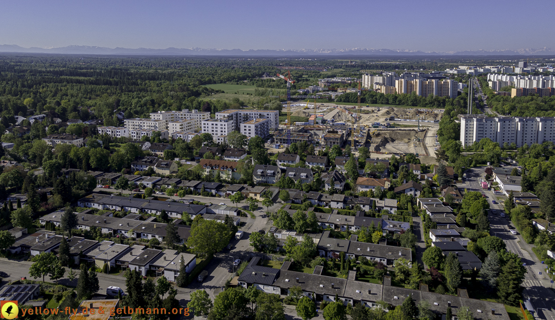21.05.2021 - Baustelle Alexisquartier udn PAndion Verde in Neuperlach
