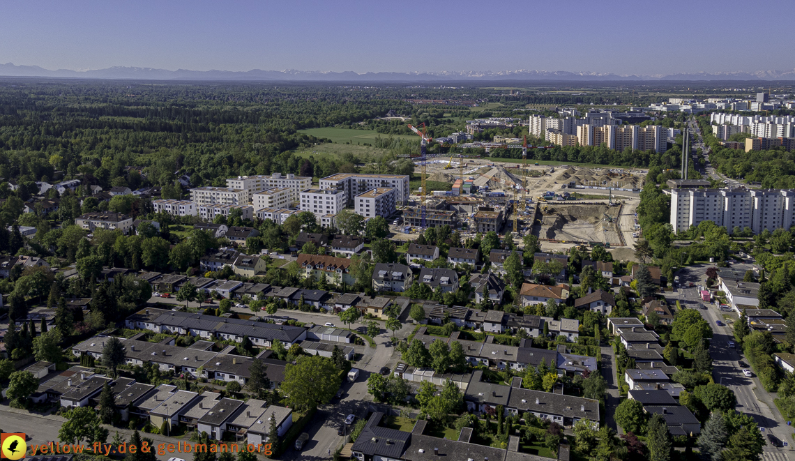 21.05.2021 - Baustelle Alexisquartier udn PAndion Verde in Neuperlach