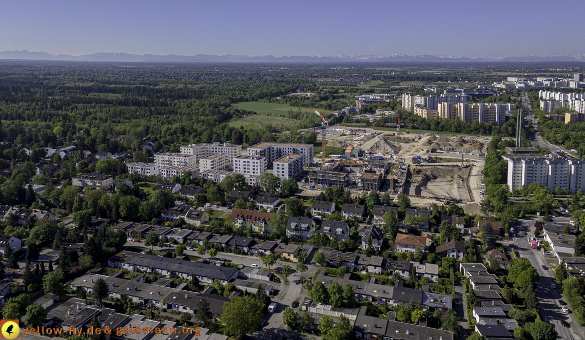 21.05.2021 - Baustelle Alexisquartier udn PAndion Verde in Neuperlach