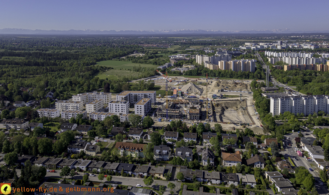 21.05.2021 - Baustelle Alexisquartier udn PAndion Verde in Neuperlach