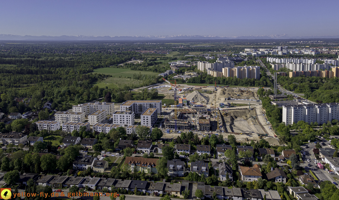 21.05.2021 - Baustelle Alexisquartier udn PAndion Verde in Neuperlach