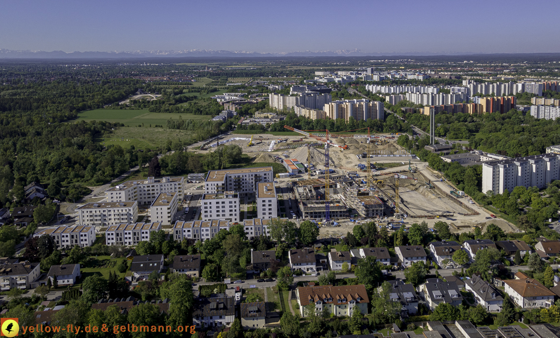 21.05.2021 - Baustelle Alexisquartier udn PAndion Verde in Neuperlach