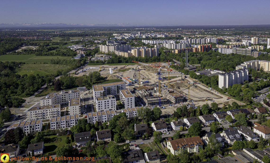 21.05.2021 - Baustelle Alexisquartier udn PAndion Verde in Neuperlach
