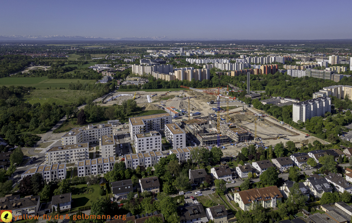 21.05.2021 - Baustelle Alexisquartier udn PAndion Verde in Neuperlach