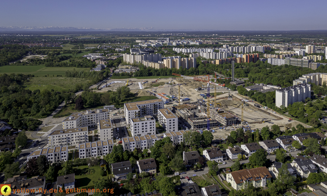 21.05.2021 - Baustelle Alexisquartier udn PAndion Verde in Neuperlach