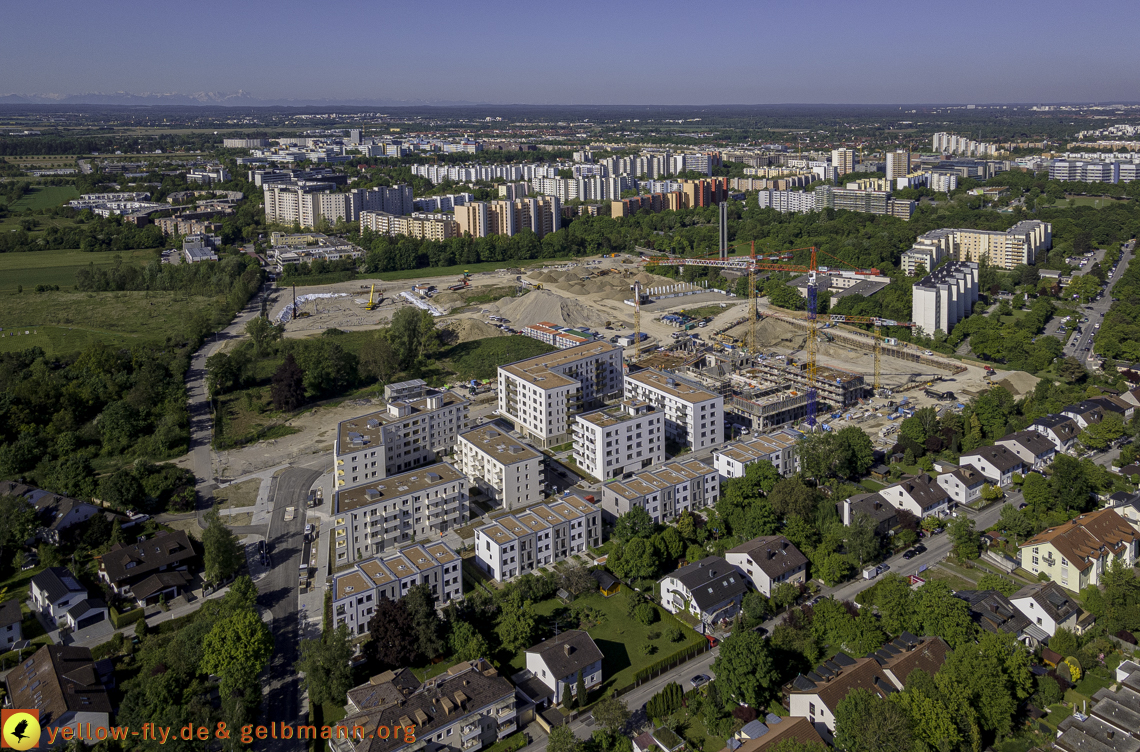 21.05.2021 - Baustelle Alexisquartier udn PAndion Verde in Neuperlach