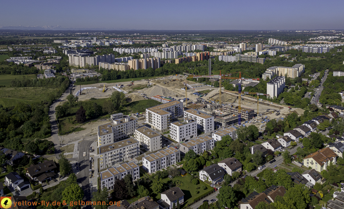 21.05.2021 - Baustelle Alexisquartier udn PAndion Verde in Neuperlach