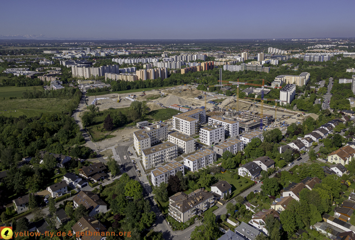 21.05.2021 - Baustelle Alexisquartier udn PAndion Verde in Neuperlach