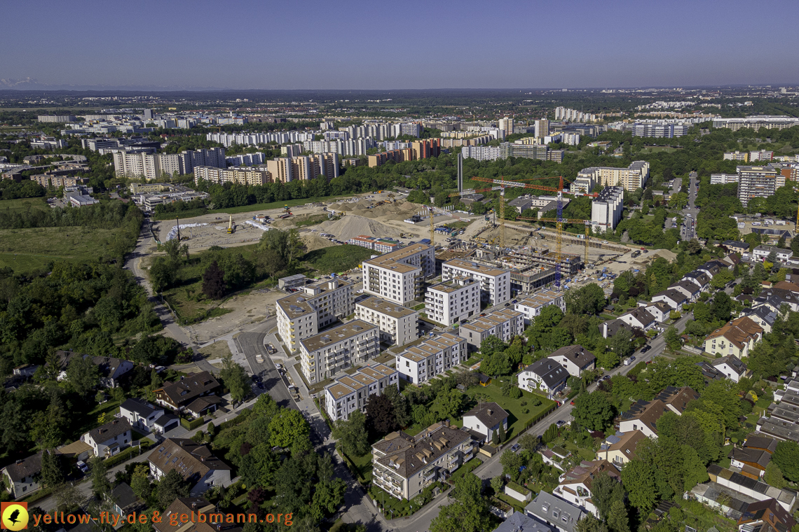 21.05.2021 - Baustelle Alexisquartier udn PAndion Verde in Neuperlach